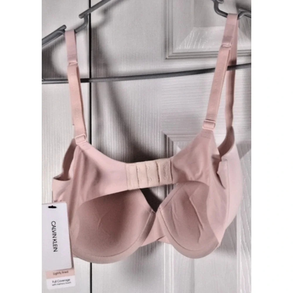 NWT Calvin Klein F3837 Perfectly Fit Lightly Lined Full Coverage Bra Pink 32DD